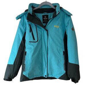 Wantdo Teal Ski / Snow Jacket – Insulated Winter Coat with Black Trim